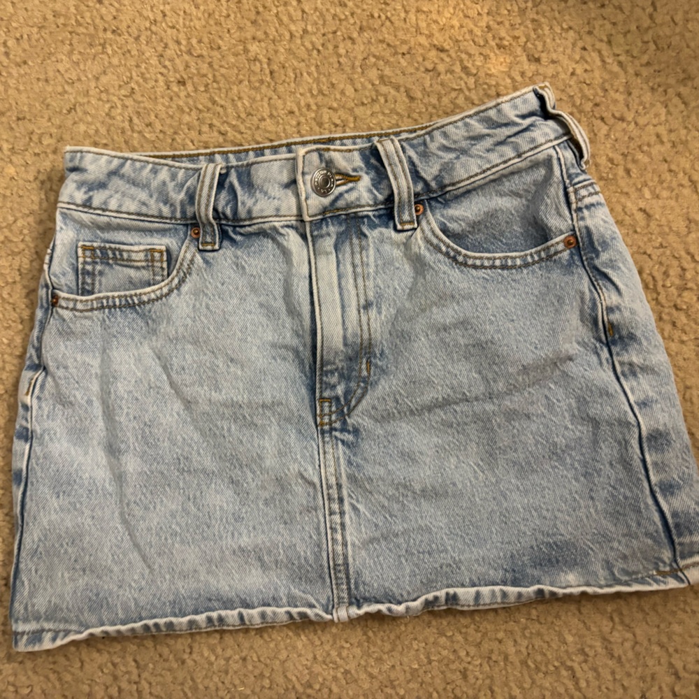 PacSun Light Blue Jean Skirt